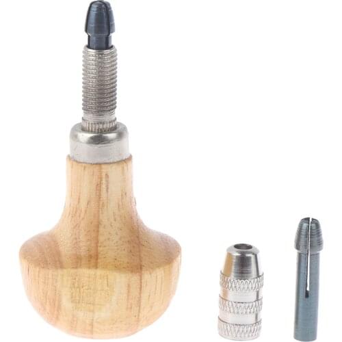 Jewelers Pin Vise Vice Wooden Handle Twisting Wire Wrapping Collet Watches Pin Vise Drill kit Jewelry Tools