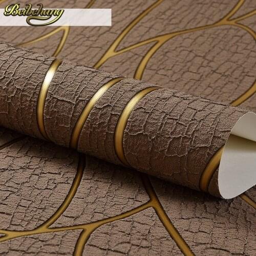 Beibehang Modern minimalist plain suede thick high-grade non-woven wallpaper room living room bedroom TV background wallpaper