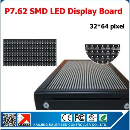 P7.62 RGB full color led billboard indoor advertising scrolling message p7.62 led panel display 244*488mm 1/8 scan