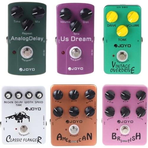 JOYO series Guitar Effect Pedal Ultimate Drive Guitar Pedal Overdrive Analog Delay Pedal Vintage Overdrive guitar accessories