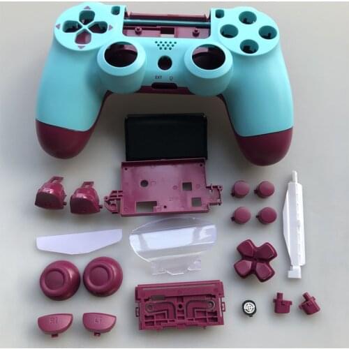 PS4 PRO Berry Blue Controller Full Housing Case Shell Cover Replace Skin for Sony PlayStation 4 V2 Pro PS4 PRO JDM 040 JDS 040