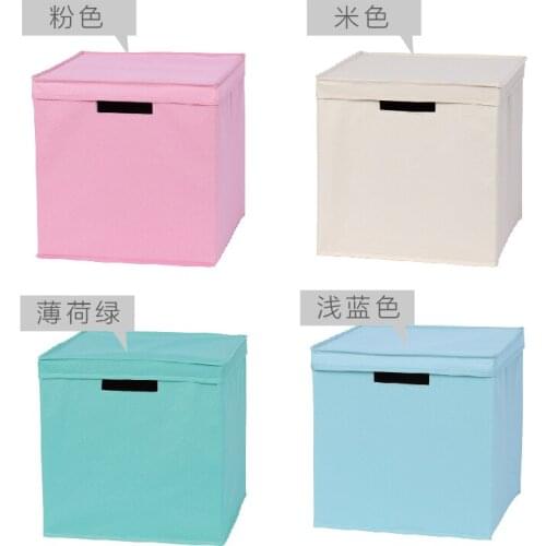 Collapsible Storage Cubes Bins 13"x13"13", Foldable Heavy-Duty Burlap Fabric Storage Box Basket Containers with Lids Grey 1-Pack