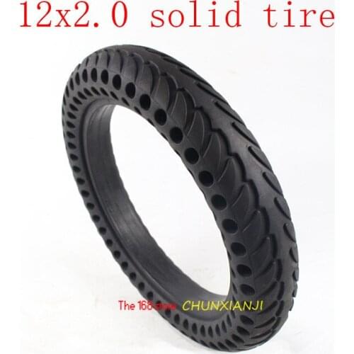 Super 12x2.0 solid tyre bike folding electric scooter wheel tire 12 inch Non-inflatable tyre fits Many gas scooter E-bike
