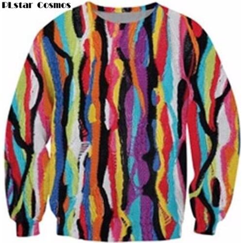 PLstar Cosmos Crewneck Sweatshirt hip-hop Biggie Smalls cozy Hoodies Colorful Fashion Clothing Women Men Casual tops Jumper