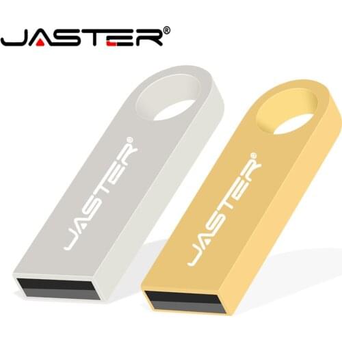JASTER mini metal usb flash drive 64GB 32GB 16GB 8GB 4GB pen drive pendrive waterproof metal silver u disk memoria cel usb stick
