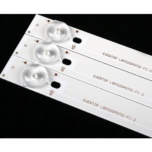 1set=3pcs LBM320P0701-FC-2 Replacement LED backlight strips 32PFK4309-TPV-TPT315B5