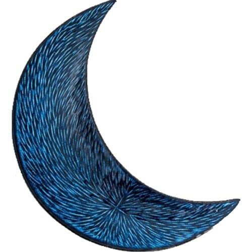 1Pcs Japanese Sushi Sashimi Moon Tray Ceramic Creative Cold Dishes Dessert Plate Kitchen Tableware Decorative Pastry Snack Plate