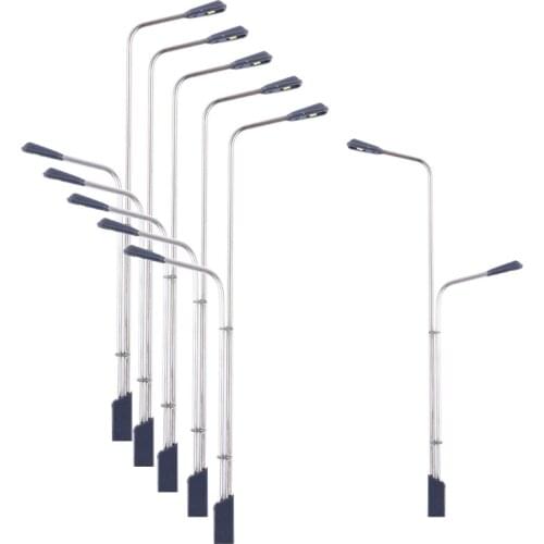 10pcs Model Railway Train Lamp Post Street Lights 1:75 1:100 1:150 1:200 LED for Voltages of 3V Current 20MA