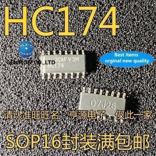 20Pcs SN74HC174 SN74HC174DR HC174 Class D trigger chip in stock 100% new and original