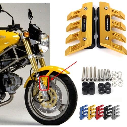 For Ducati MONSTER 1200S M400 M620 M750 797 M797 S4R 900 1000 Motorcycle CNC Accessories Mudguard Protection Front Fender Slider