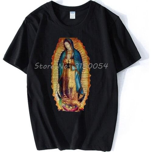 Our Lady Of Guadalupe Tilma Replica T Shirt Guadalupe Our Lady Of Guadalupe Marian Apparition Blessed Virgin Mary T-shirt Men