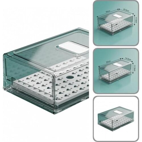 Creative High Quality Fruits Organizer with Lid Vegetable Storage Box Premium Fridge Container Space-saving for Kitchen