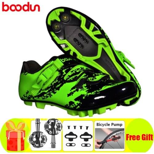 BOODUN Cycling Shoes Sapatilha Ciclismo MTB Breathable Mountain Bike Locking Outdoor Sports Bicycle Professional Riding Shoes