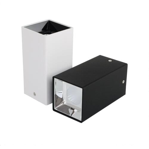 Surface Mounted Square LED Downlight COB 15W18W 24W 30W Ceiling Lamp Dimmable Spotlight Beam Angle 45 Degree For Indoor Lighting