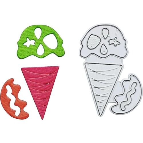 Ice Cream Shape Cut Die Set Scrapbook Album Photo Decoration Stencil Paper Card Craft DIY Handmade Card Template