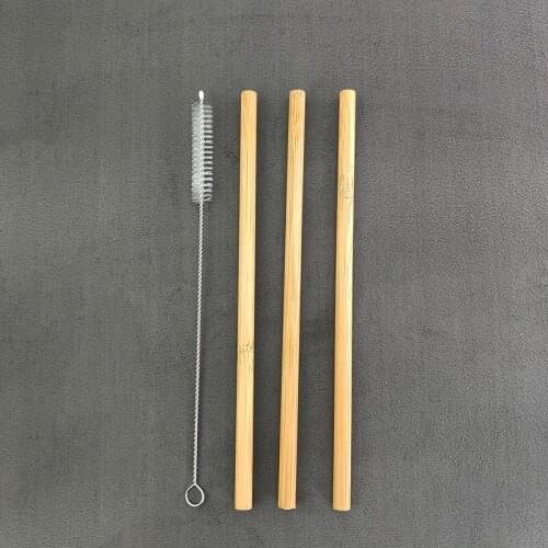 Natural Biodegradable Bamboo Straw Reusable Straws Eco Friendly Natural Organic Bamboo Drinking Straws for Bar Party