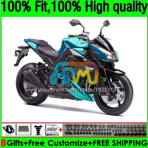 OEM Injection For KAWASAKI Bodys Z-1000 10 Z1000 10 11 12 13 Metal cyan Body 159BS.68 Z 1000 Z1000 2010 2011 2012 2013 Fairing