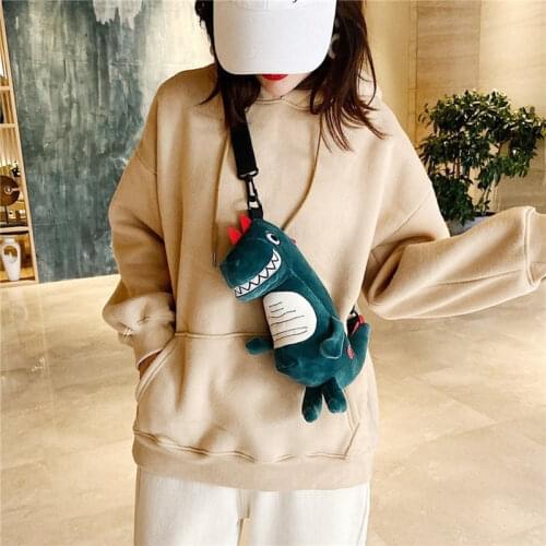 Simulation Kawaii Dinosaur Backpack Plush Toys Cute Plush Doll Soft Animal Bag Shopping for Kids Girls Birthday Gifts