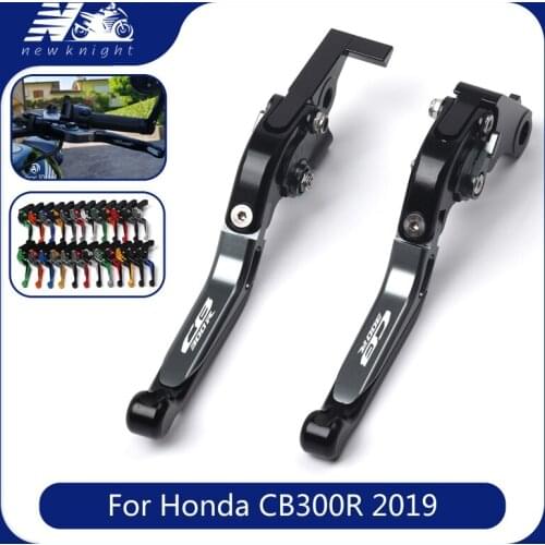 With logo For Honda CB300R 2019 CB 300R 20 color CNC Motorcycle Accessories Adjustable Folding Brake Clutch Lever With