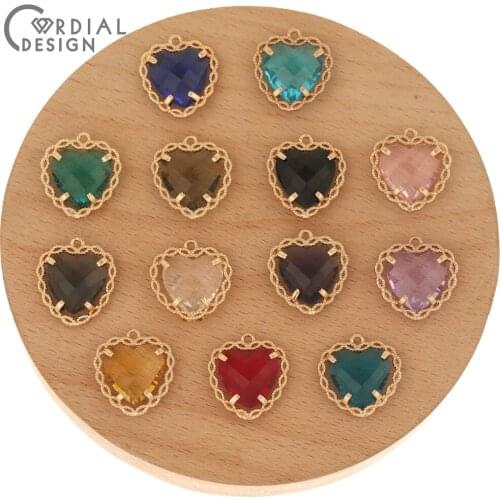 Cordial Design 50Pcs 17*17MM Jewelry Accessories/Crystal Pendant For Necklace/Hand Made/DIY Charms/Earring Findings & Components
