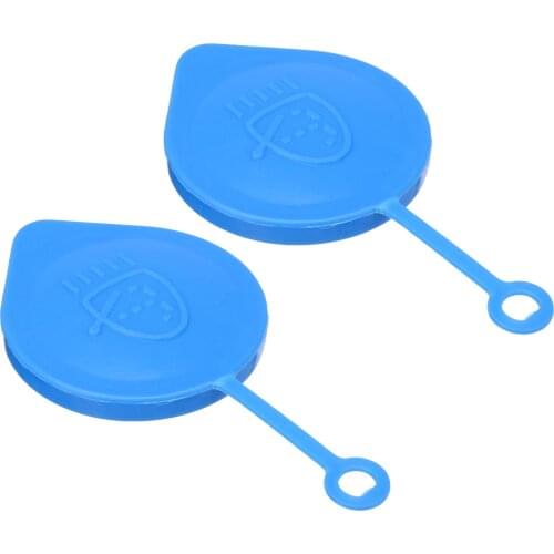 Blue Plastic Windshield Wiper Washer Reservoir Caps for Honda CITY 2009-2011