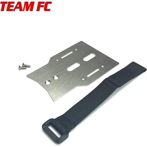 TRX4 Metal Battery Holder Expansion Pate with Tie Down Strap for 1/10 RC Crawler Car TRX-4 Accessories S205