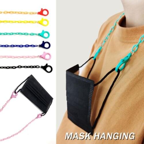 Face Mask Lanyard Convenient Holder Rope Anti-lost Portable Mask Hanging Neck Rop Chain Traceless Ear Hanging Rope Two Hooks