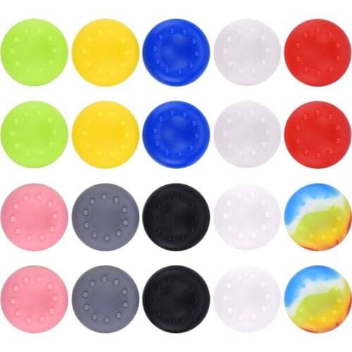 2 Pairs Silicone Thumb Stick Grips Caps Protect Cover ForPS5, PS4, Xbox 360, PS3 Controllers, Multi Colors Choose