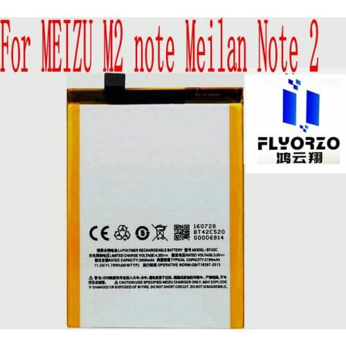 Brand new Original 3100mAh BT42C Battery For MEIZU M2 note Meilan Note 2 Mobile Phone