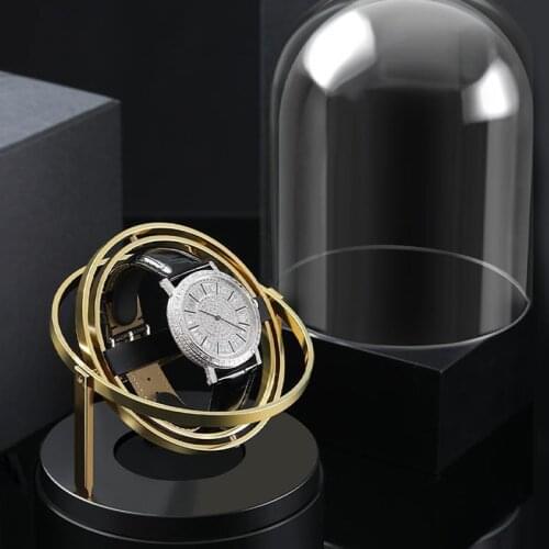 Luxury Automatic Single Electric Watch Winder Multi-function Storage Box Mechanical Watch Collection Silent Motor 220V Plug New