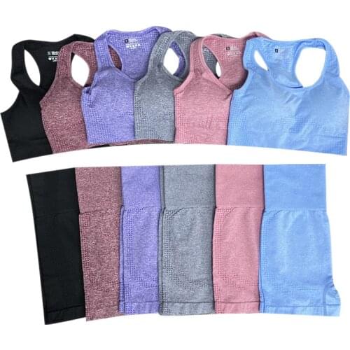 Seamless Workout Yoga Sets Female Sports Gym Suit Wear Running Jacket Women Fitness Sport Leggings Long Sleeve Yoga Clothing Bra