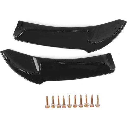 Gloss Black for Maxton Style Rear Bumper Side Splitters Replacement for Volkswagen Golf MK6 R R20 2009-2013 Rear Spoiler