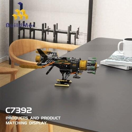 Buildmoc Creative Display Stand For Ninja Boulder Blaster 71736 Bracket Building Blocks Toys