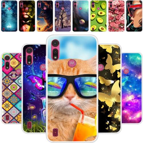 For Moto E6s 2020 Case 6.1'' clear Soft TPU Silicone Fundas Phone Cases For Motorola Moto E6s Silicone Back Cover Shells Coque