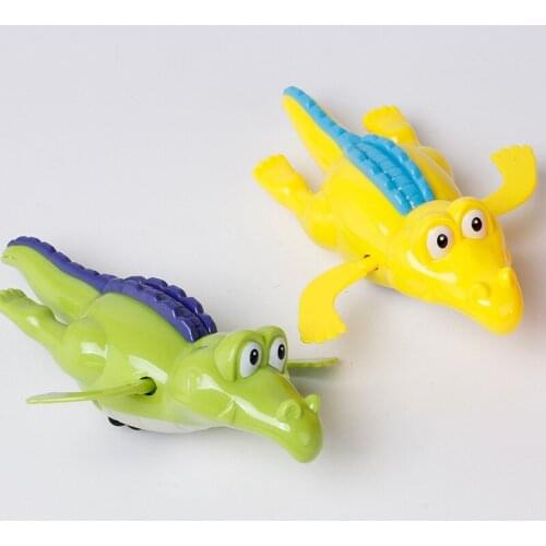 New Bathroom Bath Shower Baby Clockwork Swimming Children Play Water Cute Little Crocodile Bathing Bathtub Toys For Kids