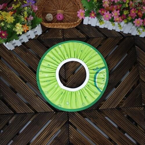 Fruit Pattern High Elasticity Adjustable Baby Shower Hat Waterproof Ear Protection Baby Shampoo Cap Circle Shampoo Cap