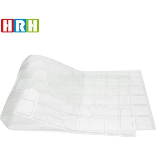 HRH 50pcs TPU Unltra-thin Clear Skin Keyboard Dust Cover Protector for Acer V5-573 V7-582 V5-552G VN7-571G VN7-591G VN7