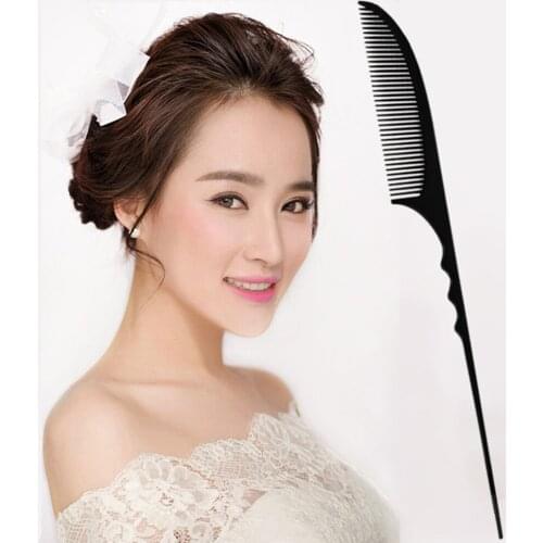 Fine-tooth Ponytail Comb Anti-static Hair Style Rat Tail Comb Pin Barbers Combs Anti-static Hairdressing Combs