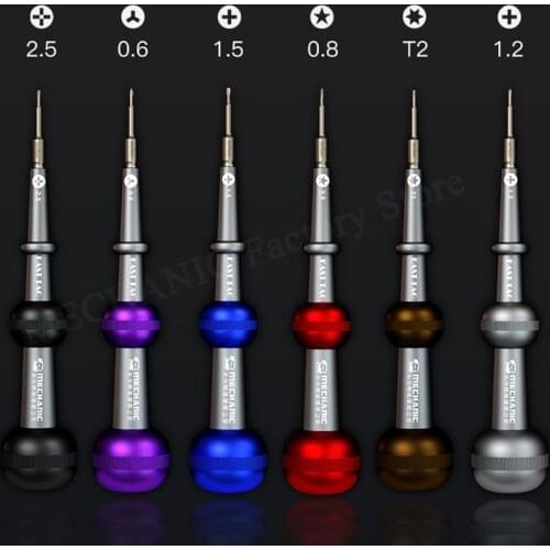 Screwdriver MECHANIC East Tag Strong Magnetic Screw Driver For Mobile Phone PCB Camera Repair 360° Rotating Bearing Tools