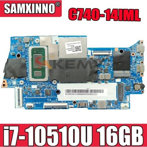 For Lenovo Yoga C740-14IML YOGA C740-14 laptop motherboard FYG41 NM-C431 motherboard CPU i7-10510U RAM 16GB tested OK Mainboard