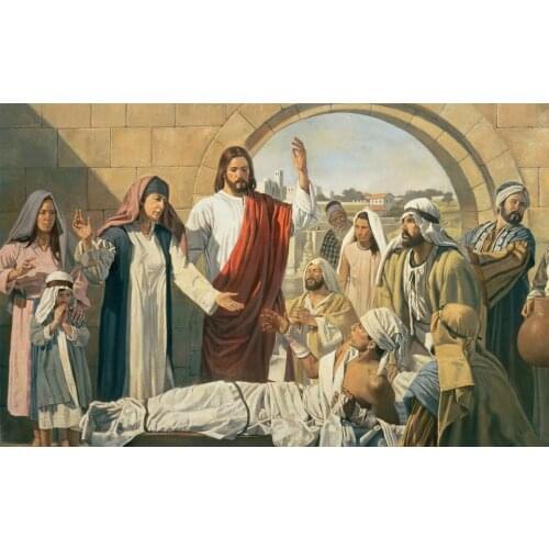 Religious Diamond Painting "Jesus Heals The Lame" 5D DIY Cross Stitch Embroidery Mosaic Home Decoration Wall Art Painting
