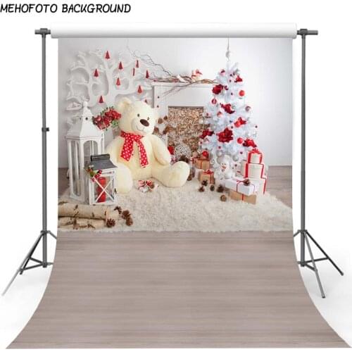 Christmas Background Fireplace Tree Winter Snow Window Backdrop Interior Baby Birthday Photography Background For Photo Studio
