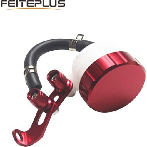 Universal CNC Aluminum Alloy Motorcycle Front Brake Fluid Reservoir Clutch Tank Oil Fluid Cup