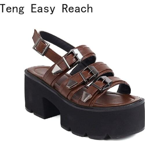 Women Sandals High Heels Platform Slingback Ladies Sandals Peep Toe Summer Ankle Strap Back Strap Block Heel Shoes