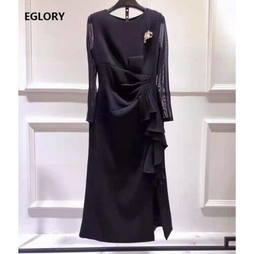 High Quality Brand Dress 2021 Spring Summer Party Vestidos Women Sexy Tulle Mesh Patchwork Beading Deco Midi Bodycon Dress XXL