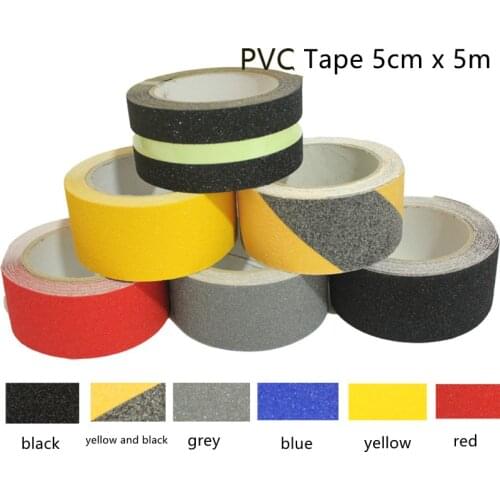 1PC PVC 5M Non Slip Safety Grip Tape Anti-Slip Indoor/Outdoor Stickers Strong Adhesive Safety Traction Tape Stairs Floor