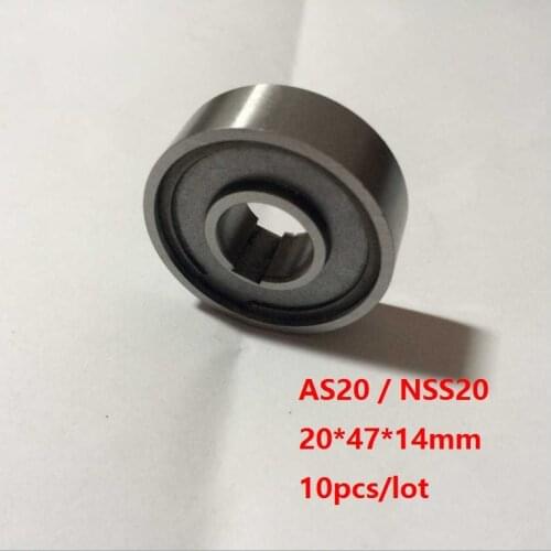 10pcs/lot AS20 NSS20 Backstop One Way Clutch Bearing Roller Type Bearings 20*47*14mm Freewheel Type 20×47×14mm