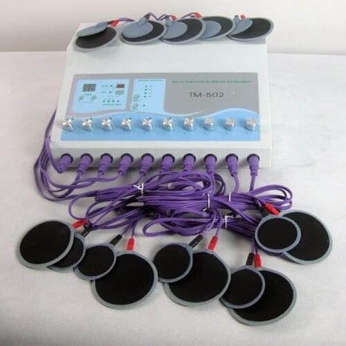 10 Output Electronic Acupuncture Massager Infrared Heating Body Slimming EMS Fat Burning Electro Stimulation Body Shaping