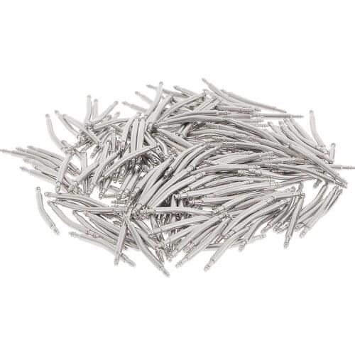 200pcs Wholesale Stainless Steel Curved Spring Bar Pins Watch Band 12mm-26mm