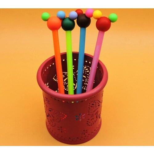 36 pcs/lot Kawaii Mouse Gel Pen Cute 0.5 mm black ink Signature Pen Escolar School writing Supplies Promotional Gift